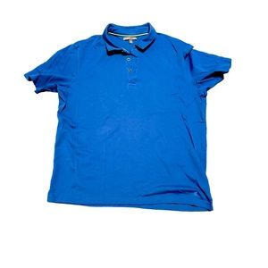 Ike Behar Cotton Polo. French Blue. Size L GUC